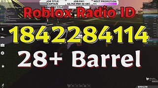 Barrel Roblox Radio Codes/IDs