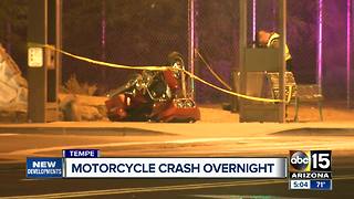 Rider in serious condition after crashing in Tempe