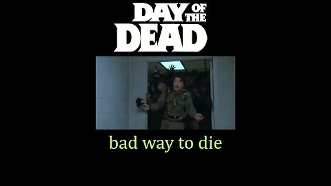 Day of the dead 1985 gruesome zombie deaths #shorts