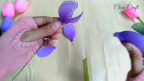 How to Make Nylon Stocking Flowers "Tulips" || Tutorial Bunga Stoking Tulip