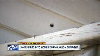 Akron residents scared after bullets hit homes during neighborhood gunfight