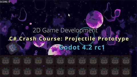 C# Godot 4.2 Beginner's Crash Course - Projectiles & Scoring GameDev Prototype