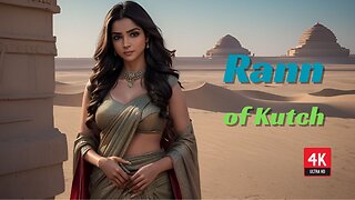 4k Ai Lookbook Girl l Drape Gown | Rann of Kutch Gujarat #ailookbookgirl #aibeauty