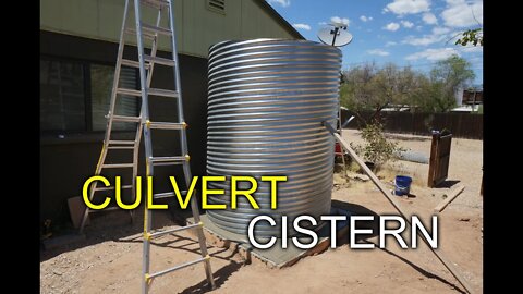 Culvert cistern - helping Jason install a culvert cistern