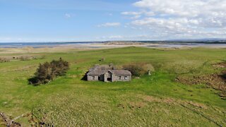 Irish drone captures historic abandoned home on desolate island