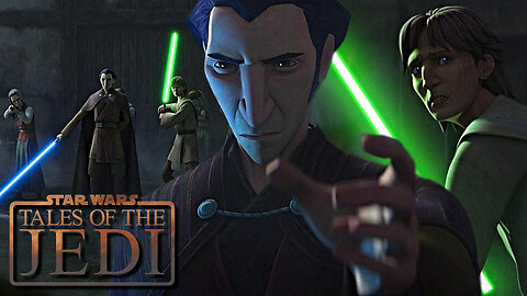 Count Dooku & Qui-Gon Jinn Fight Senator Dagonet Scenes - Star Wars: Tales Of The Jedi