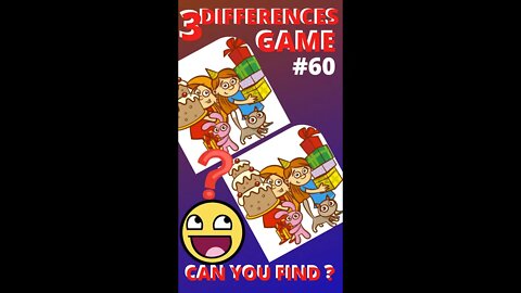 3 DIFFERENCES GAME | #60