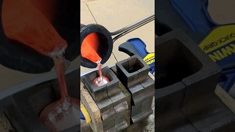 Pouring Molten Metal into Molds