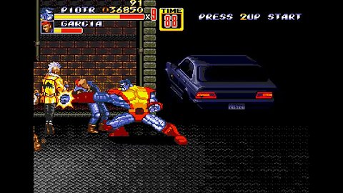 Streets of Rage 2 X-Men Children of The Atom Beta Romhack By sMax Colossus Gameplay Using Bizhawk