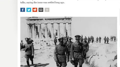 Greece demand Germany pay reparations for WWI and WWII destruction