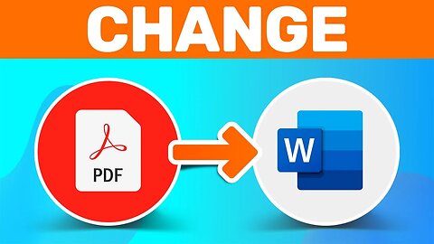 How To Change PDF To Word