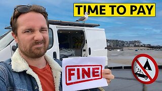 PAYING MY ILLEGAL CAMPING FINE IN ST IVES CORNWALL