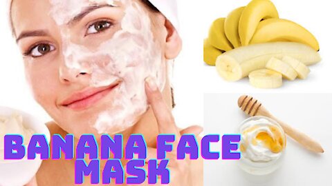 Banana Face mask glowing skin at home