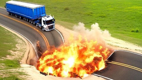 Cars vs Giant Fire Pit x Speed Bumps x Low Pipeline ▶️ BeamNG Drive