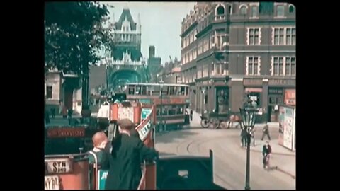 The earliest known original colour film of London in 1924