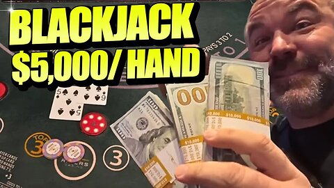OMG!! $5,000/HAND BLACKJACK LIVE! My Most Intense Tilt Mode EVER
