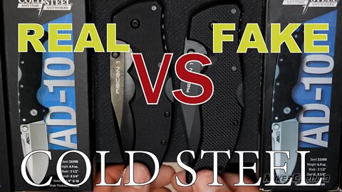 Fake Cold Steel Knives vs Real / Recon 1 AD-10 Voyager XL Counterfeit Copy Chinese China Demko