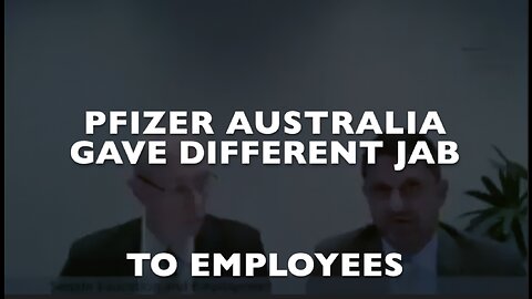 Pfizer Australia Gave Different Jab To Employees