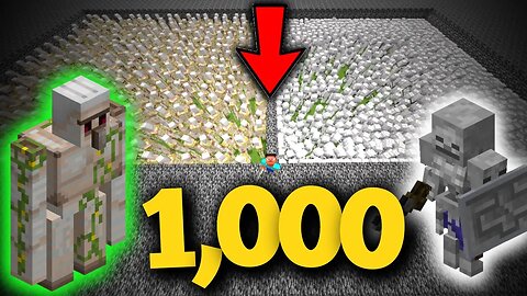 1,000 IRON GOLMES VS 1,000 SKELETONS KNIGHTS