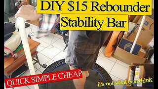 DIY $15 Rebounder Stability Bar-Build in 20 Minutes