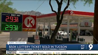 $50K Powerball ticket sold at a Tucson Circle K