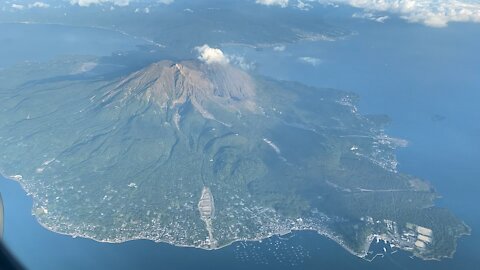 The view from the airplane window