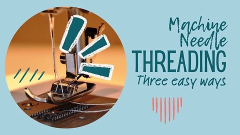 Master Machine Needle Threading 🧵 Including how to use a built-in needle threader