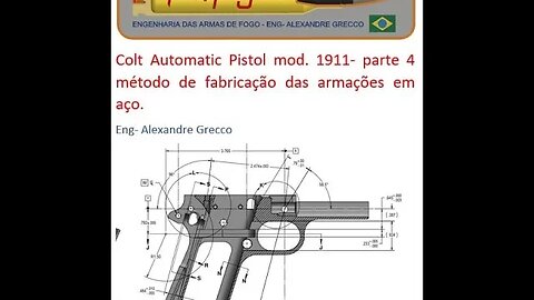 Colt 1911 parte 4 processo de fabricação do frame