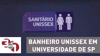 Banheiro unissex em universidade de SP gera polêmica no 3 em 1