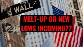 ARE #STOCKS AND #BITCOIN ABOUT TO MELT UP OR MAKE NEW LOWS???