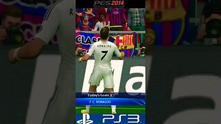 Cristiano Ronaldo Goal & Celebration- PES 2014 PS3 #shorts