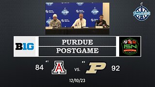 Purdue MBB Postgame Press Conference 2023 Indy Classic