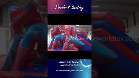 Spider Man Bounce House With Slide #inflatable #slide #bouncer #inflatablesupplier #catle #jumping