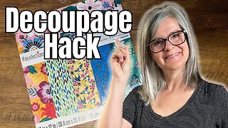 How to Decoupage with Thick Scrapbook Paper