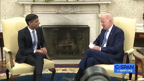 Biden Opens His Bilateral Meeting With UK Prime Minister Rishi Sunak By Calling Him "Mr. President"