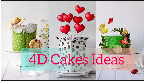 Amazing 4D birthday cake design idea