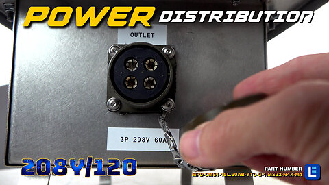 Mini Portable Power Distribution Unit - 208Y/120V 3 Phase NEMA 4X