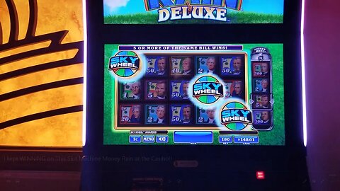 I kept WINNING on This Slot Machine Money Rain at the Casino!!