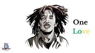 How to Draw Bob Marley Sketch - Easy Step by Step