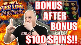 🔥 Ultimate Fire Link Power 4 Jackpots Wins 🔥 $100 Max Bets Hit Many Bonuses!