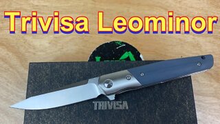 Trivisa Leominor liner lock flipper knife Another Amazon knife with potential ?