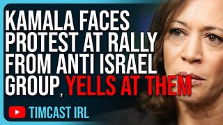 Kamala Faces Protest At Rally From Anti Israel Group, YELLS At Them