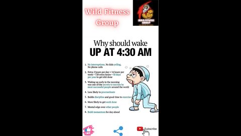 🔥Why should you wake up at 4:30 AM🔥#fitness🔥#wildfitnessgroup🔥#shorts🔥