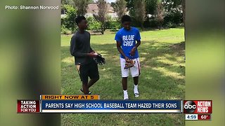 Parents say high school baseball team hazed their sons