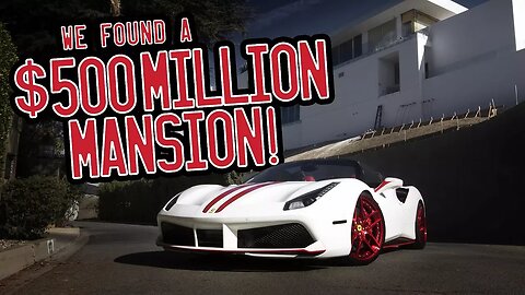 A tour of Beverly Hills in my Ferrari 488 Spider, we found a $500million mansion!