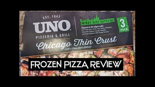 FROZEN PIZZA REVIEW: UNO PIZZERIA & GRILL Chicago Thin Crust Windy City Supreme