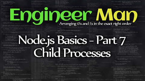 Child Processes - Node.js Basics Part 7