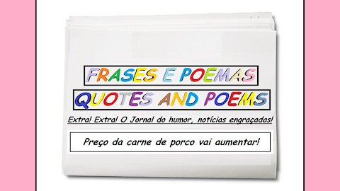 Notícias engraçadas: Preço da carne de porco vai aumentar! [Frases e Poemas]