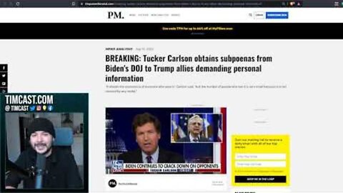 Bannon Was Right, Tucker Reveals Trump Allies Targeted By Biden DOJ, Democrats Pushing Civil War