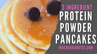 3 Ingredient Protein Pancakes Recipe | Low Carb | Keto and Sugar Free